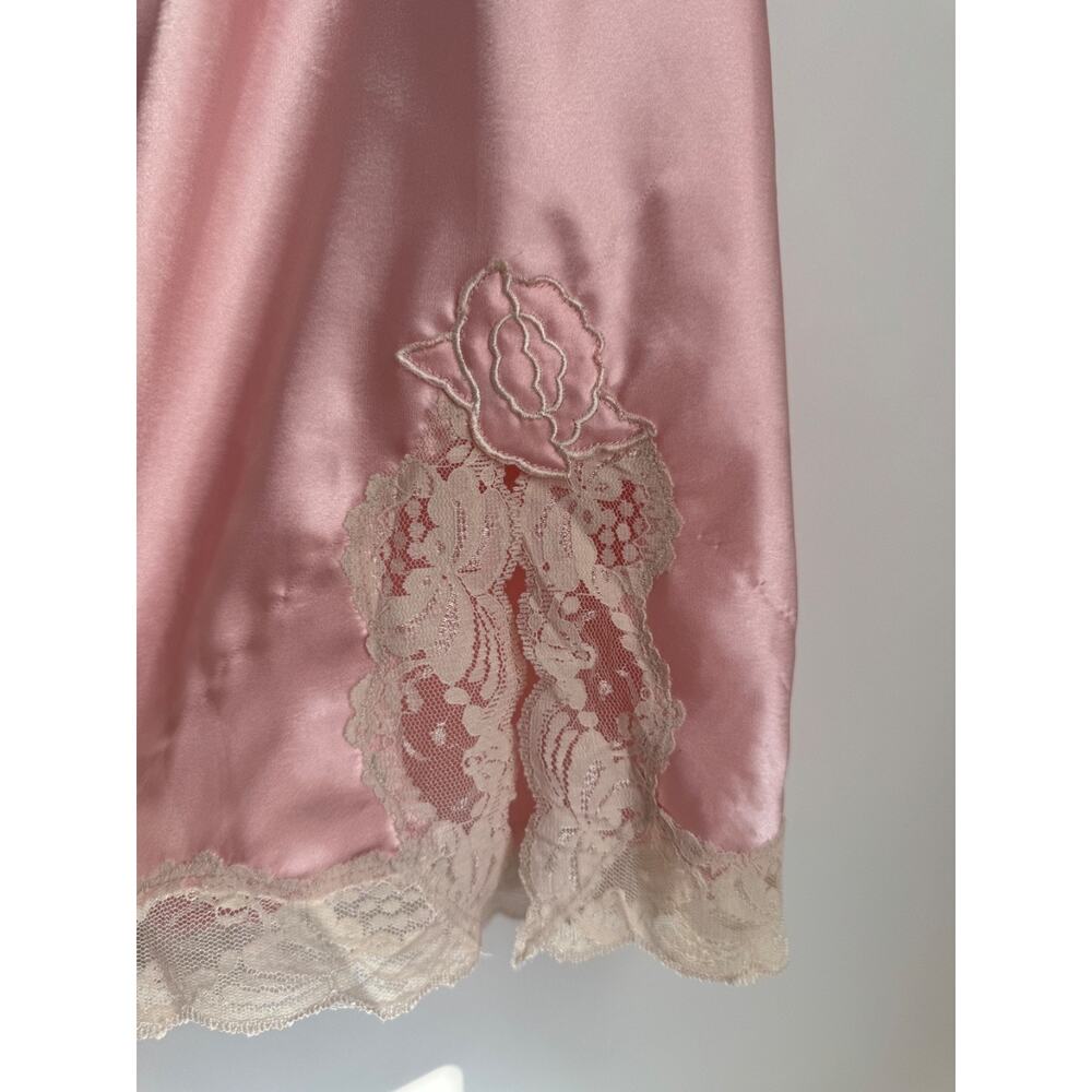 Victoria's Secret Pink Satin Lace Slip Chemise - Picture 6 of 9
